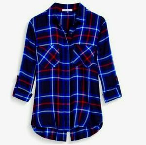 NWT Statement Plaid Top